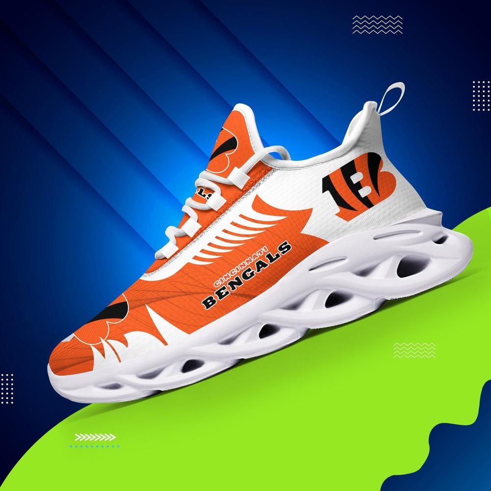 Cincinnati Bengals Max Soul Shoes Sneakers for Men And Women – NFL Football Fan Shoes, Team Sneakers - Image 3