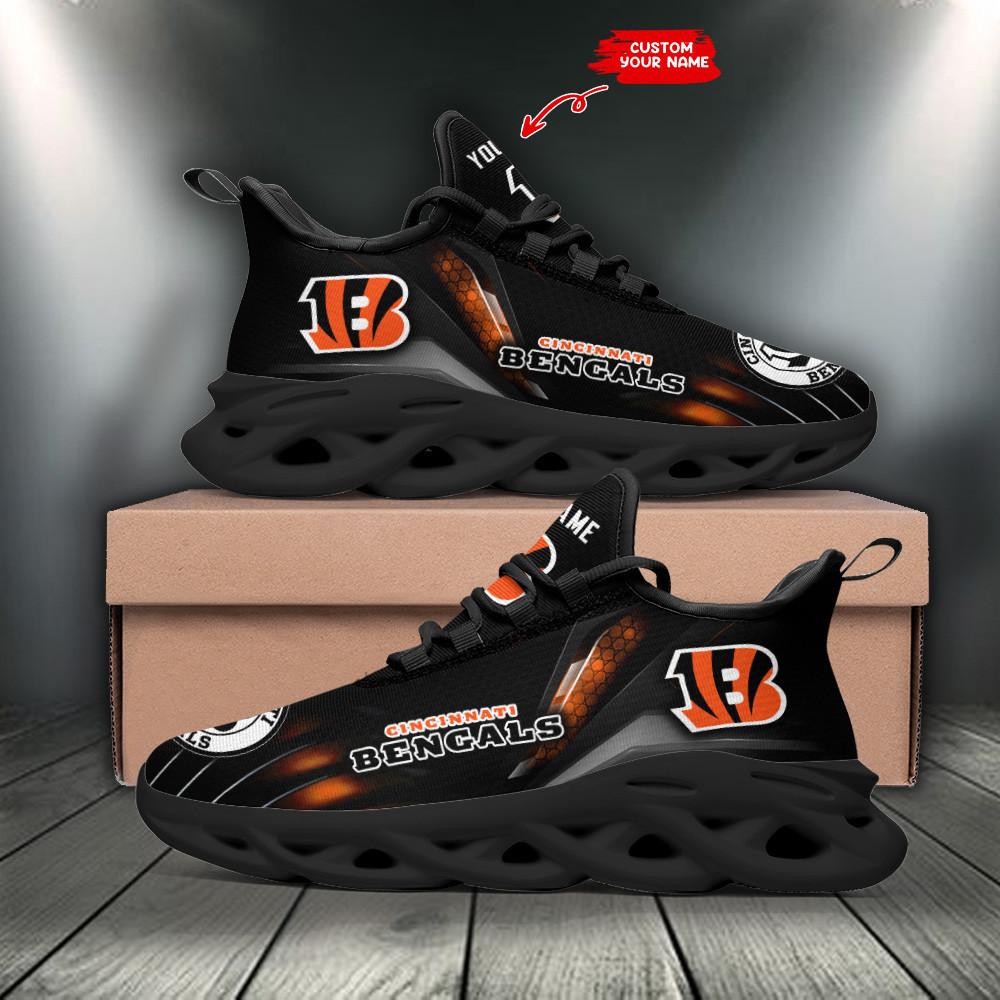 Cincinnati Bengals Max Soul Shoes Sneakers for Men And Women – NFL Football Fan Shoes, Team Sneakers - Image 3