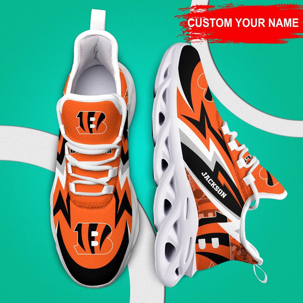 Cincinnati Bengals Max Soul Shoes Sneakers for Men And Women – NFL Football Fan Shoes, Team Sneakers - Image 5
