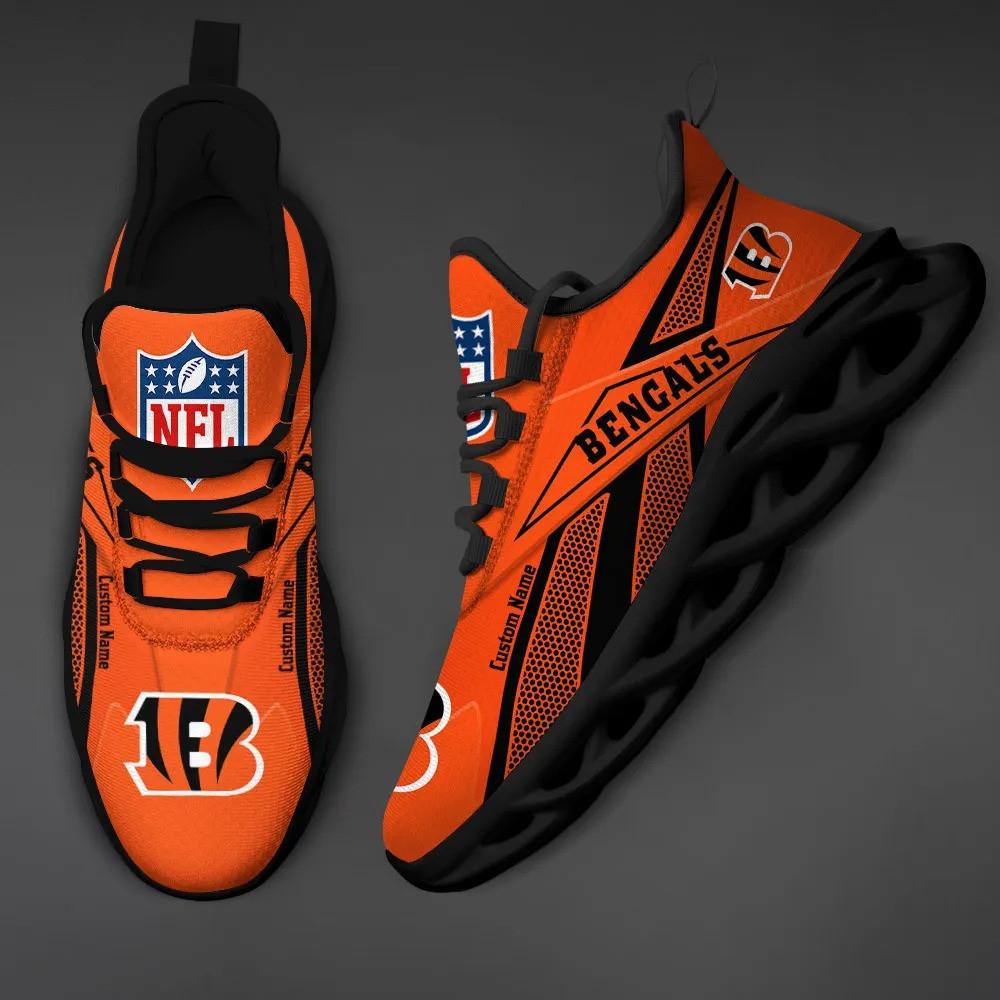 Cincinnati Bengals Max Soul Shoes Sneakers for Men And Women – NFL Football Fan Shoes, Team Sneakers - Image 4