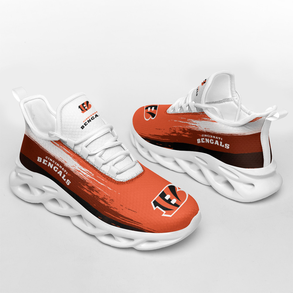 Cincinnati Bengals Max Soul Shoes Sneakers for Men And Women – NFL Football Fan Shoes, Team Sneakers