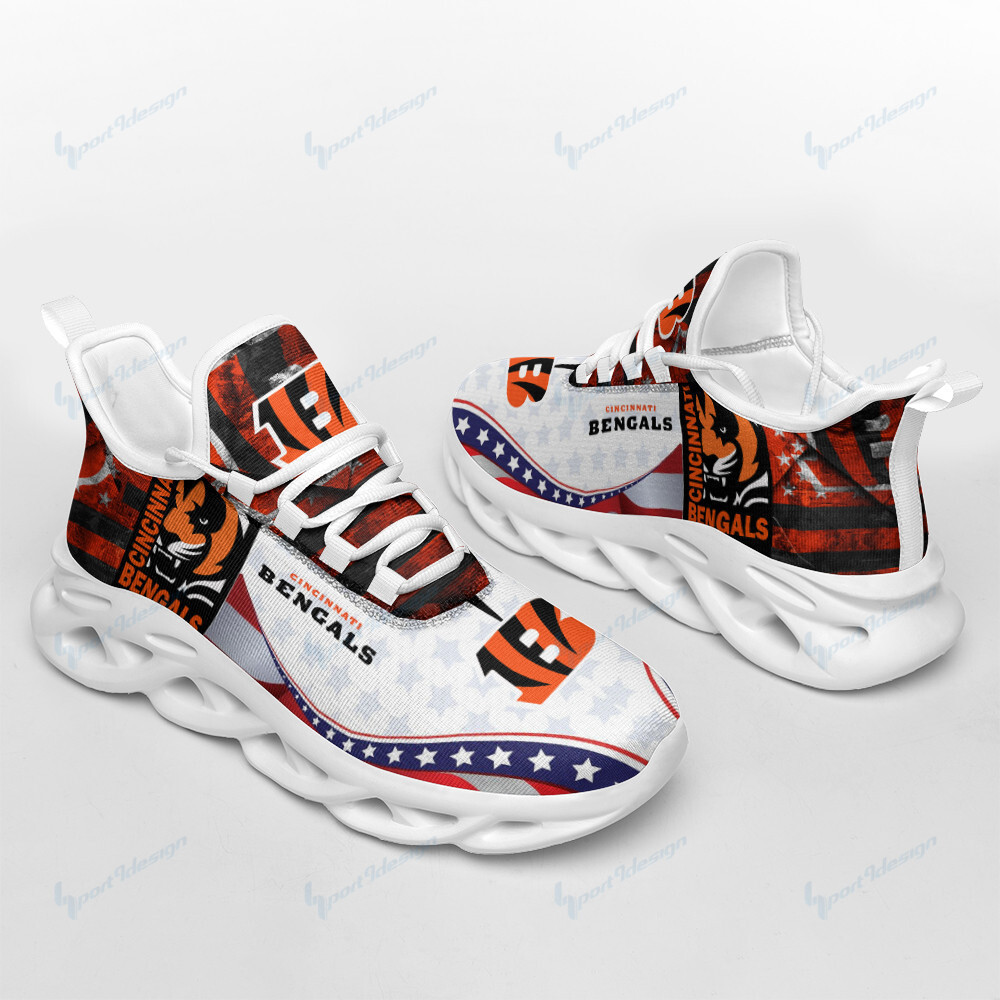 Cincinnati Bengals Max Soul Shoes Sneakers for Men And Women – NFL Football Fan Shoes, Team Sneakers