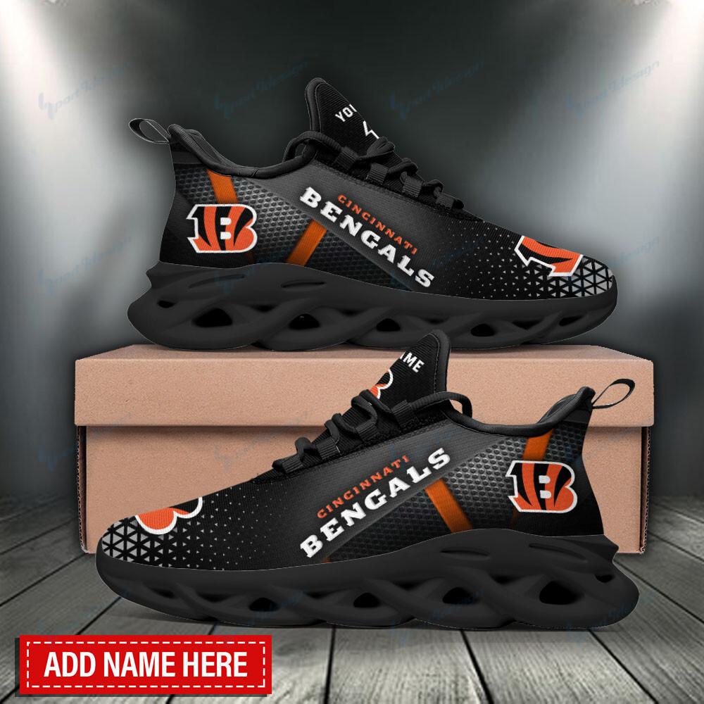 Cincinnati Bengals Max Soul Shoes Sneakers for Men And Women – NFL Football Fan Shoes, Team Sneakers - Image 4