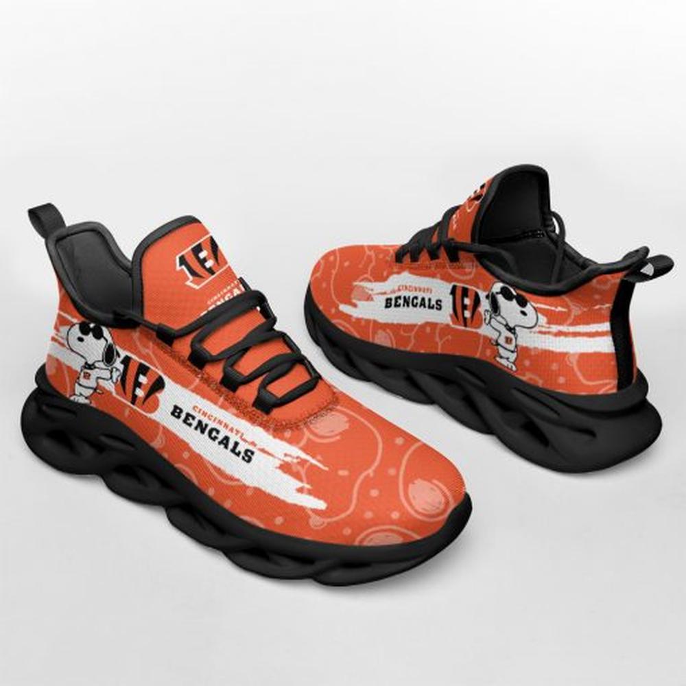 Cincinnati Bengals Max Soul Shoes Sneakers for Men And Women – NFL Football Fan Shoes, Team Sneakers - Image 3
