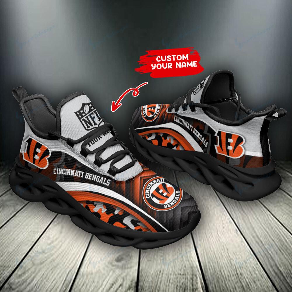 Cincinnati Bengals Max Soul Shoes Sneakers for Men And Women – NFL Football Fan Shoes, Team Sneakers - Image 4