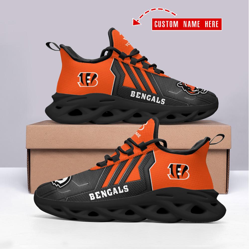 Cincinnati Bengals Max Soul Shoes Sneakers for Men And Women – NFL Football Fan Shoes, Team Sneakers - Image 3