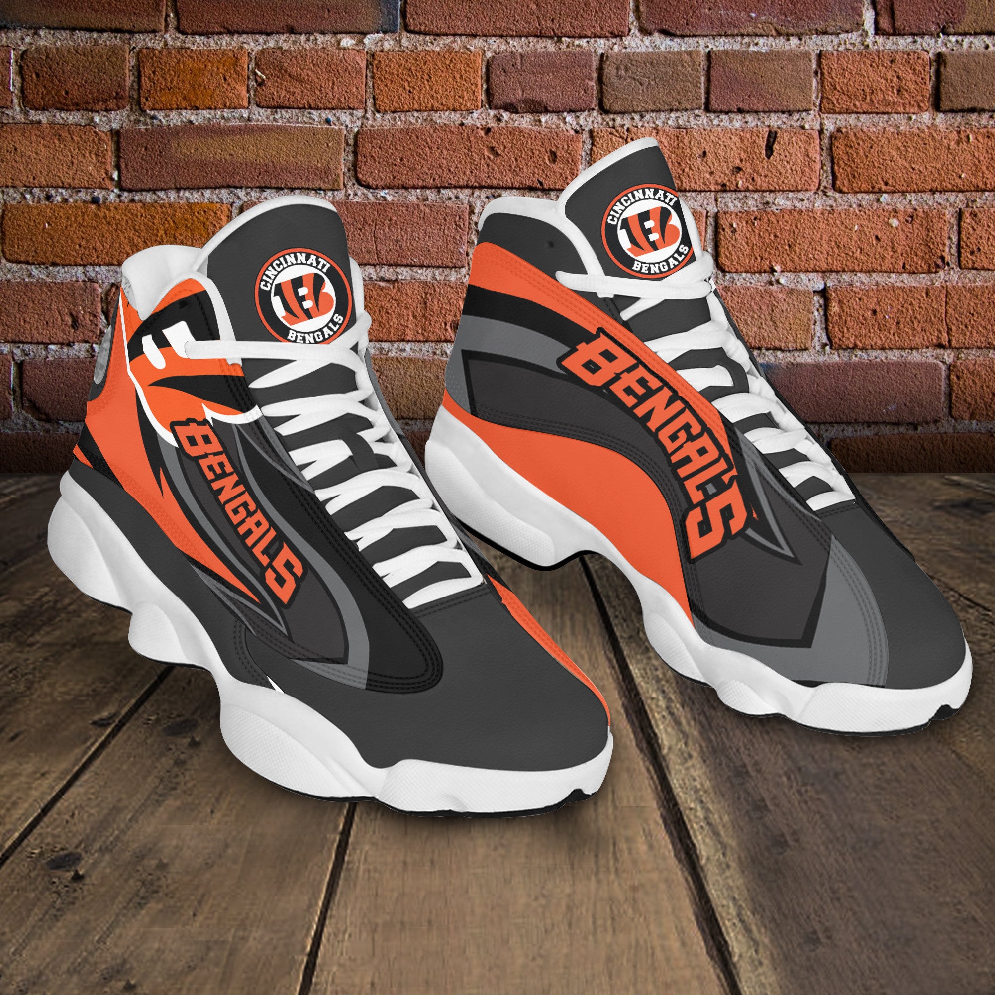 Cincinnati Bengals NFL JD13 Sneakers Shoes for Men & Women | Custom Fan Gift
