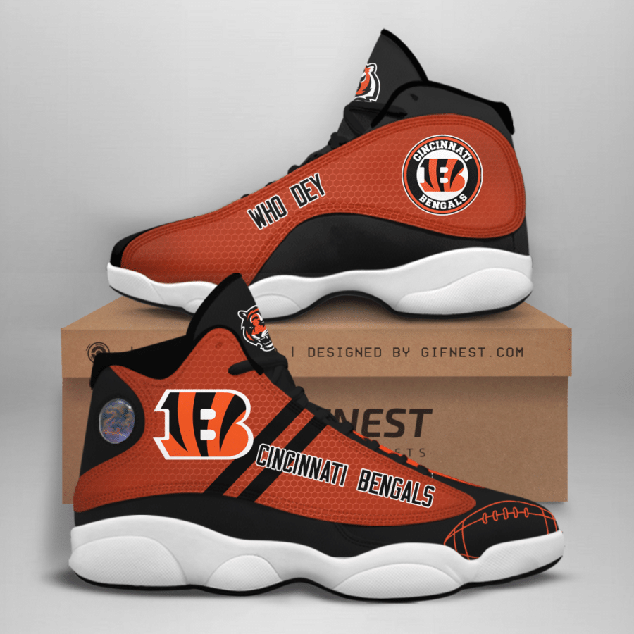 Cincinnati Bengals NFL JD13 Sneakers Shoes for Men & Women | Custom Fan Gift