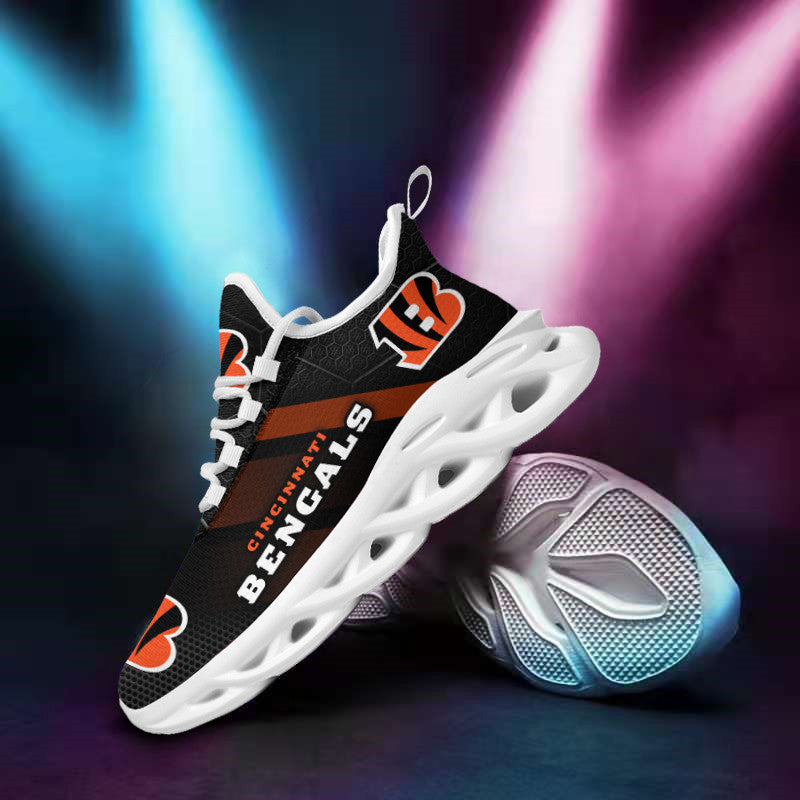 Cincinnati Bengals NFL Max Soul Shoes Sneakers for Men And Women – NFL Football Fan Shoes, Team Sneakers