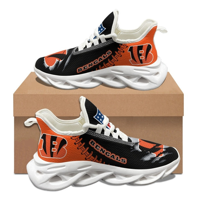 Cincinnati Bengals NFL Max Soul Shoes Sneakers for Men And Women – NFL Football Fan Shoes, Team Sneakers - Image 4