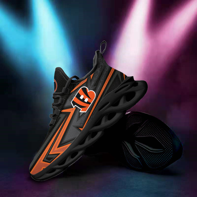 Cincinnati Bengals NFL Max Soul Shoes Sneakers for Men And Women – NFL Football Fan Shoes, Team Sneakers
