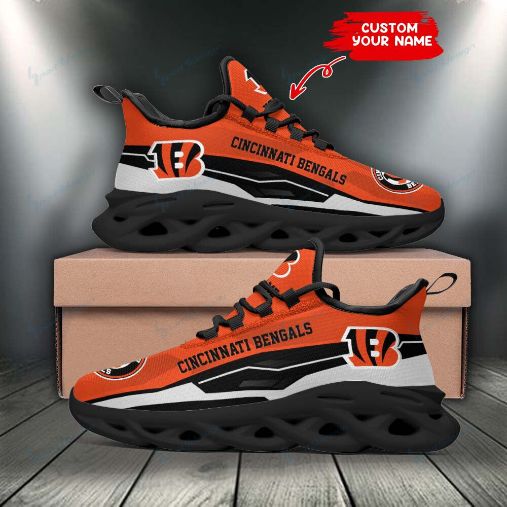 Cincinnati Bengals NFL Max Soul Shoes Sneakers for Men And Women – NFL Football Fan Shoes, Team Sneakers - Image 3