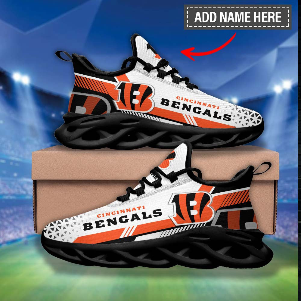 Cincinnati Bengals NFL Max Soul Shoes Sneakers for Men And Women – NFL Football Fan Shoes, Team Sneakers - Image 5