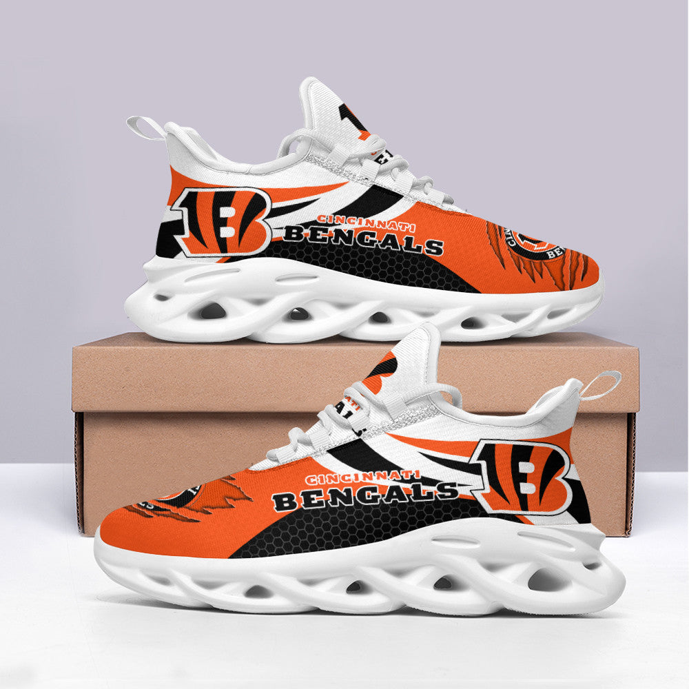 Cincinnati Bengals NFL Max Soul Shoes Sneakers for Men And Women – NFL Football Fan Shoes, Team Sneakers
