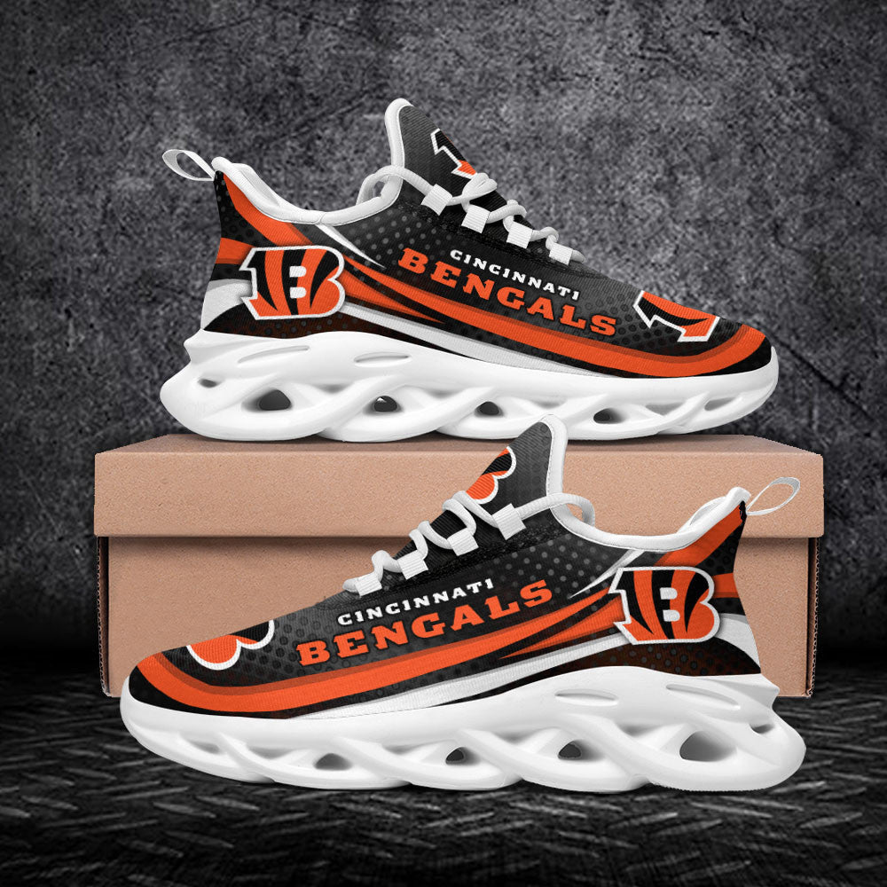 Cincinnati Bengals NFL Max Soul Shoes Sneakers for Men And Women – NFL Football Fan Shoes, Team Sneakers - Image 3