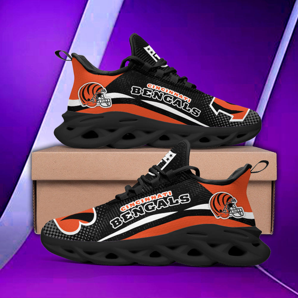Cincinnati Bengals NFL Max Soul Shoes Sneakers for Men And Women – NFL Football Fan Shoes, Team Sneakers - Image 4