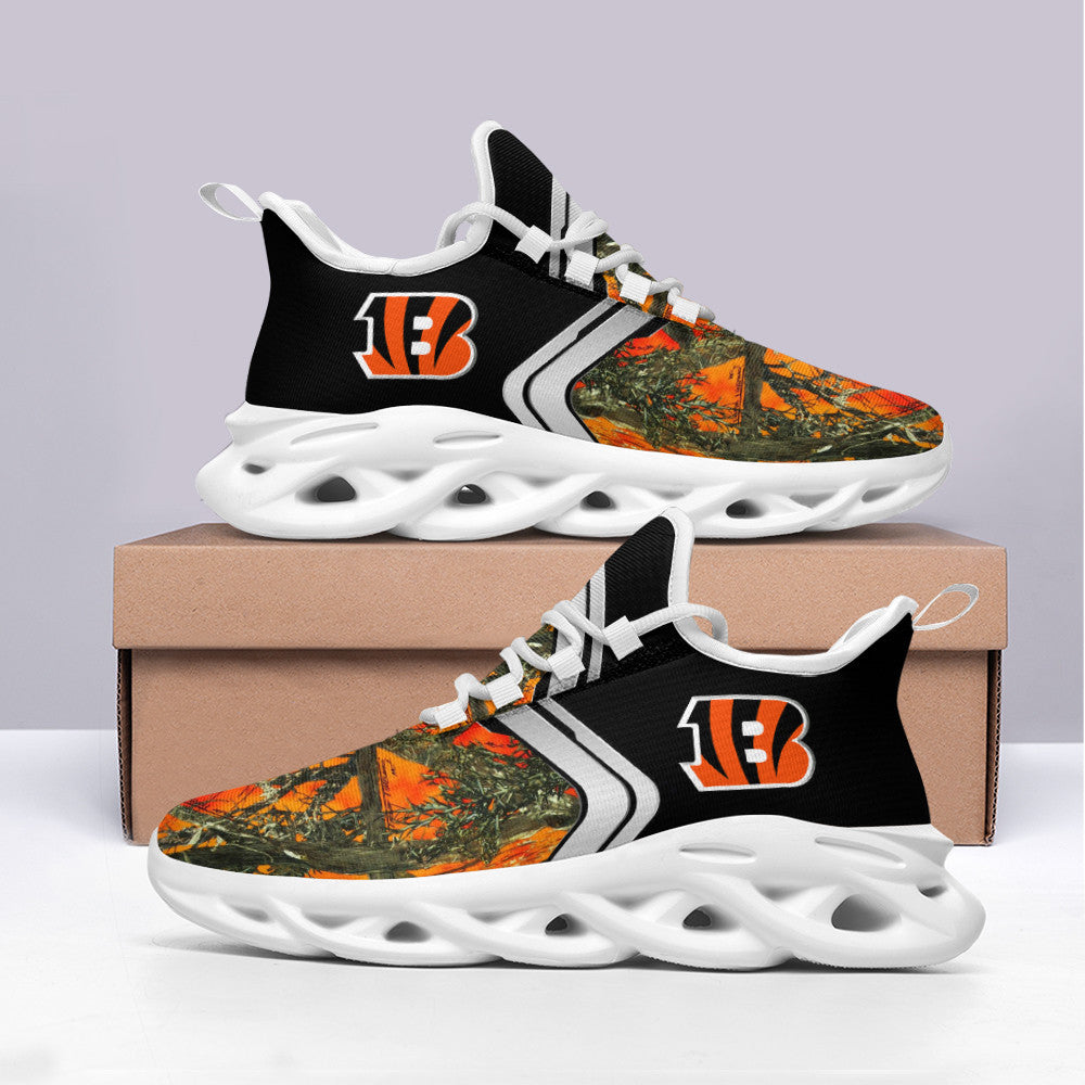 Cincinnati Bengals NFL Max Soul Shoes Sneakers for Men And Women – NFL Football Fan Shoes, Team Sneakers