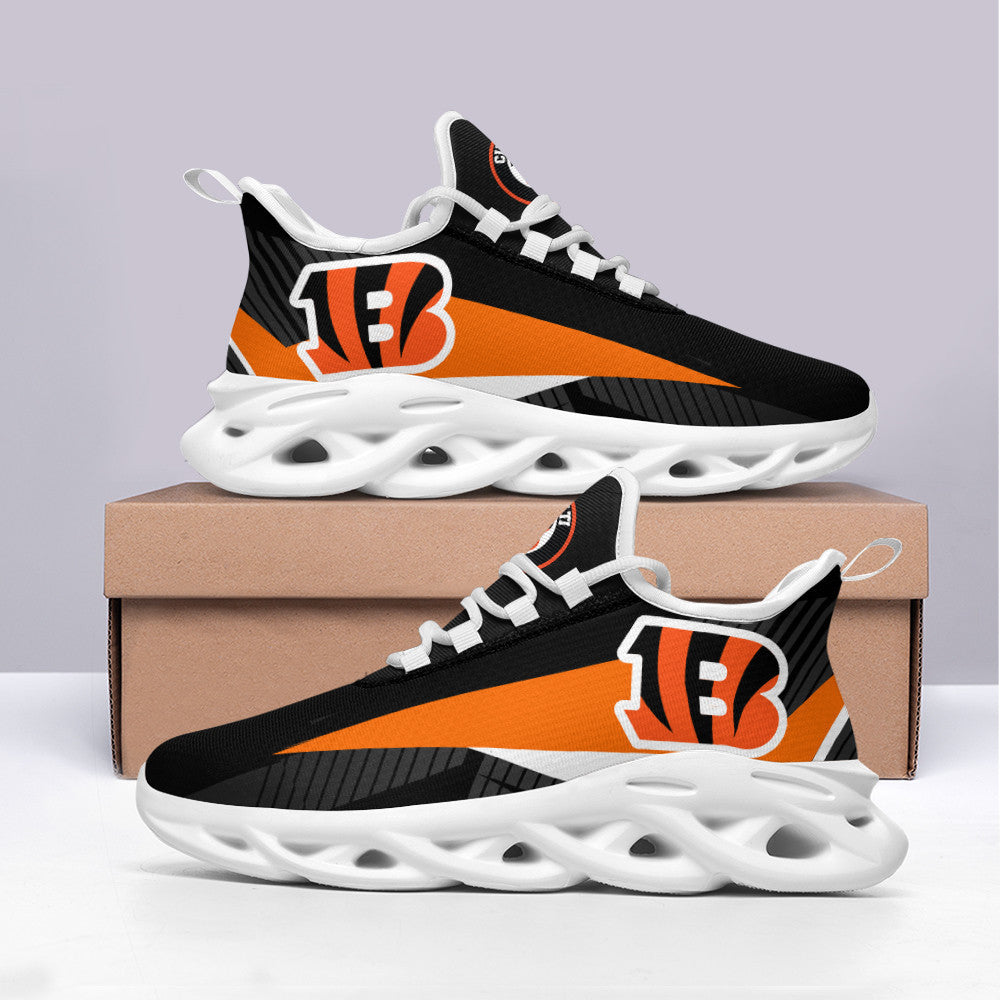 Cincinnati Bengals NFL Max Soul Shoes Sneakers for Men And Women – NFL Football Fan Shoes, Team Sneakers