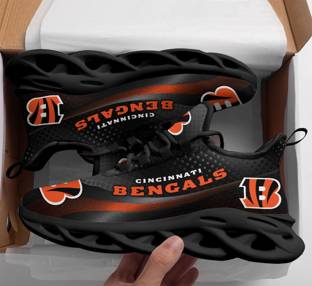 Cincinnati Bengals NFL Max Soul Shoes Sneakers for Men And Women – NFL Football Fan Shoes, Team Sneakers - Image 3