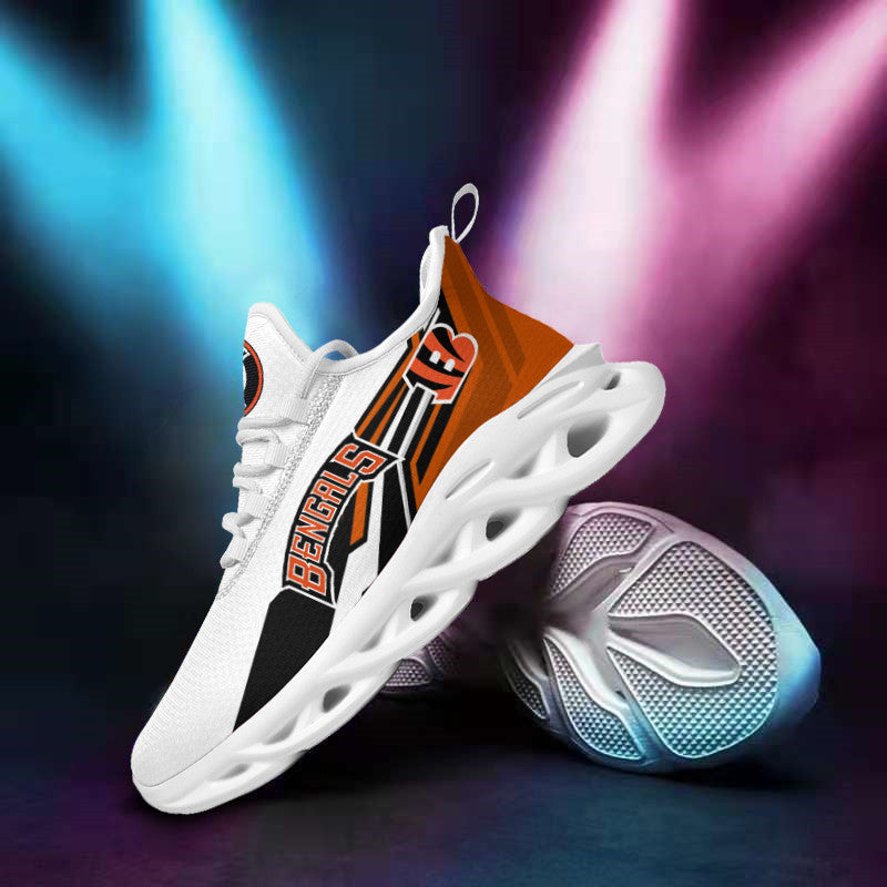 Cincinnati Bengals NFL Max Soul Shoes Sneakers for Men And Women – NFL Football Fan Shoes, Team Sneakers