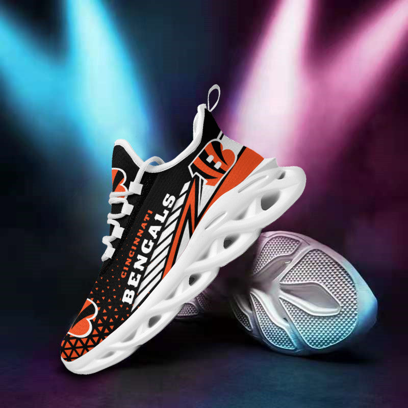 Cincinnati Bengals NFL Max Soul Shoes Sneakers for Men And Women – NFL Football Fan Shoes, Team Sneakers