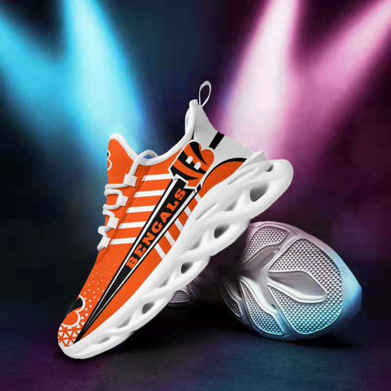 Cincinnati Bengals NFL Max Soul Shoes Sneakers for Men And Women – NFL Football Fan Shoes, Team Sneakers