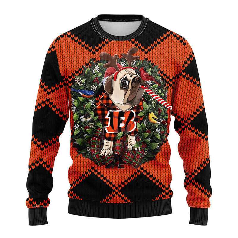 Cincinnati Bengals Pub Dog Ugly Christmas Sweater,