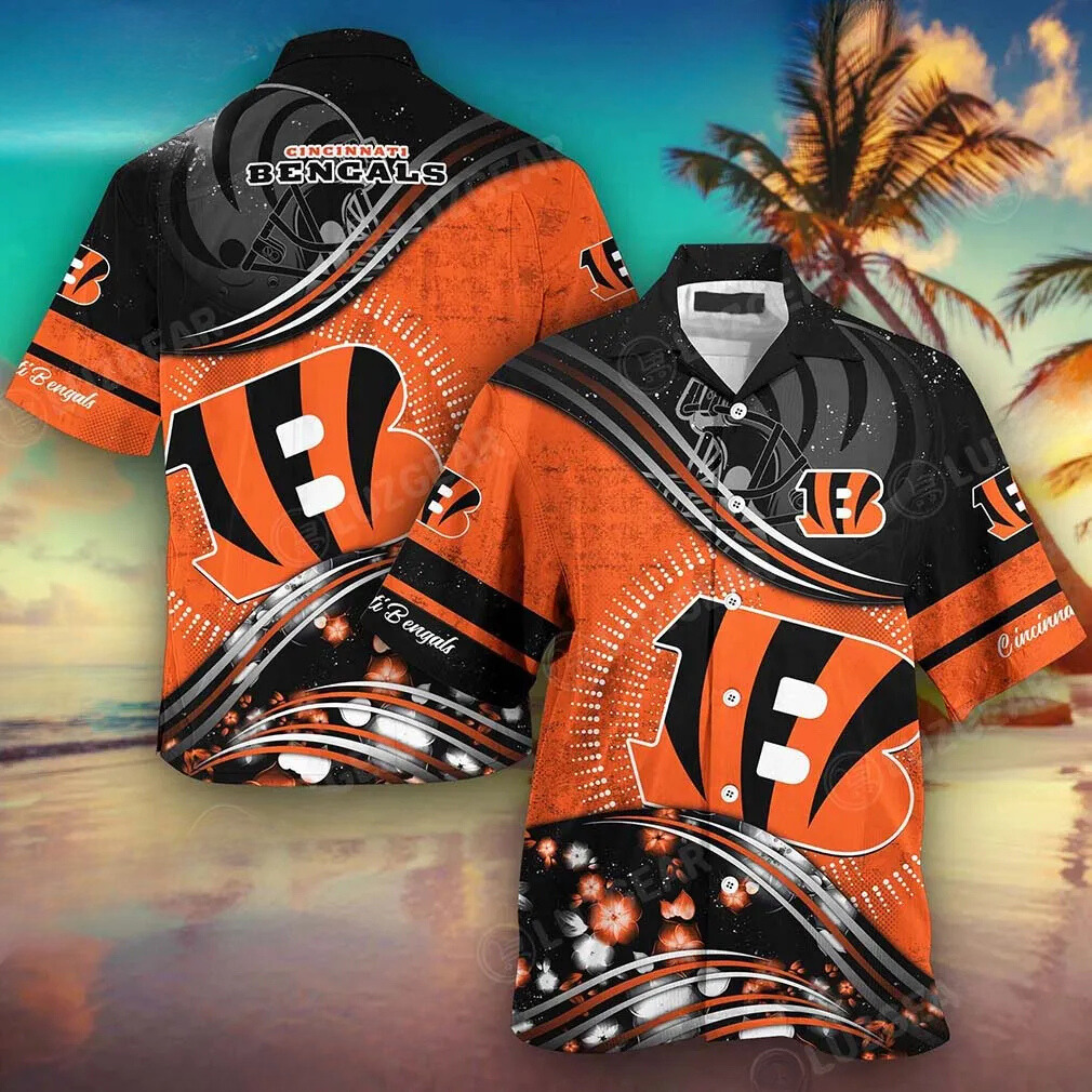 Cincinnati Bengals Sunset Rush Aloha Hawaiian Shirt for Men & Women