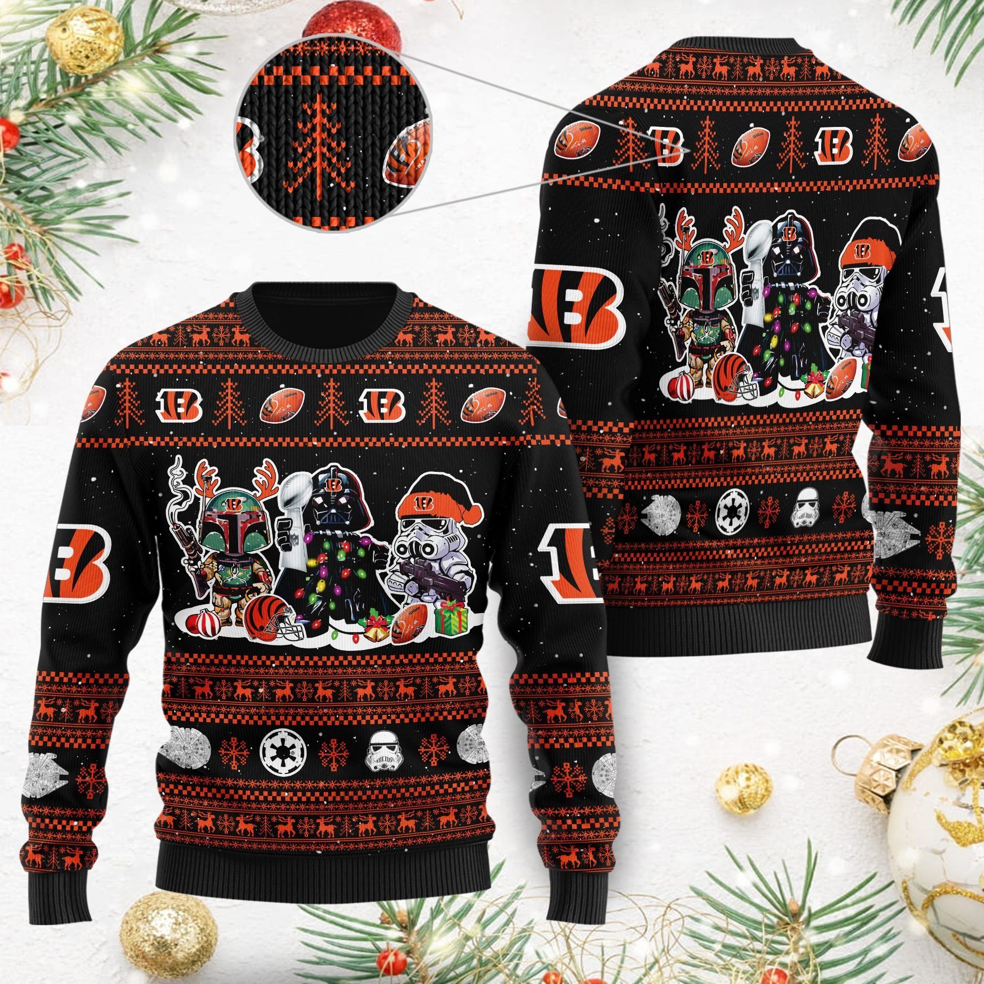 Cincinnati BengalsI Star Wars Ugly Christmas Sweater