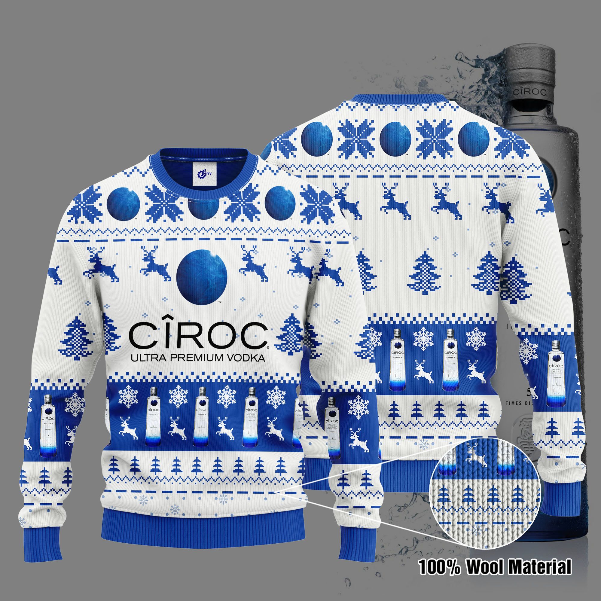 CIROC 3D Print Ugly Christmas Sweater, Hoodie, Zip Hoodie, Bomber Jacket