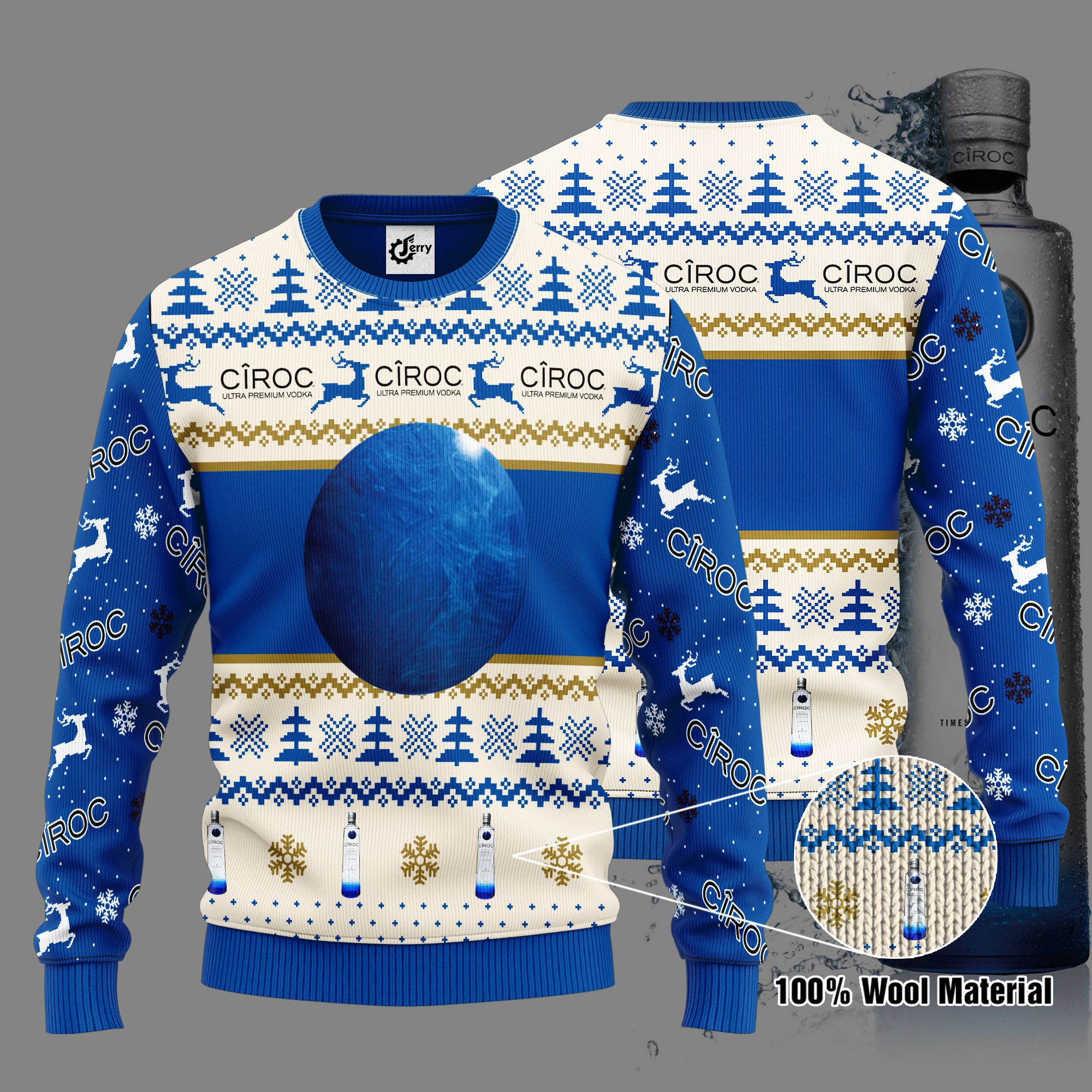 CIROC 3D Print Ugly Christmas Sweater, Hoodie, Zip Hoodie, Bomber Jacket