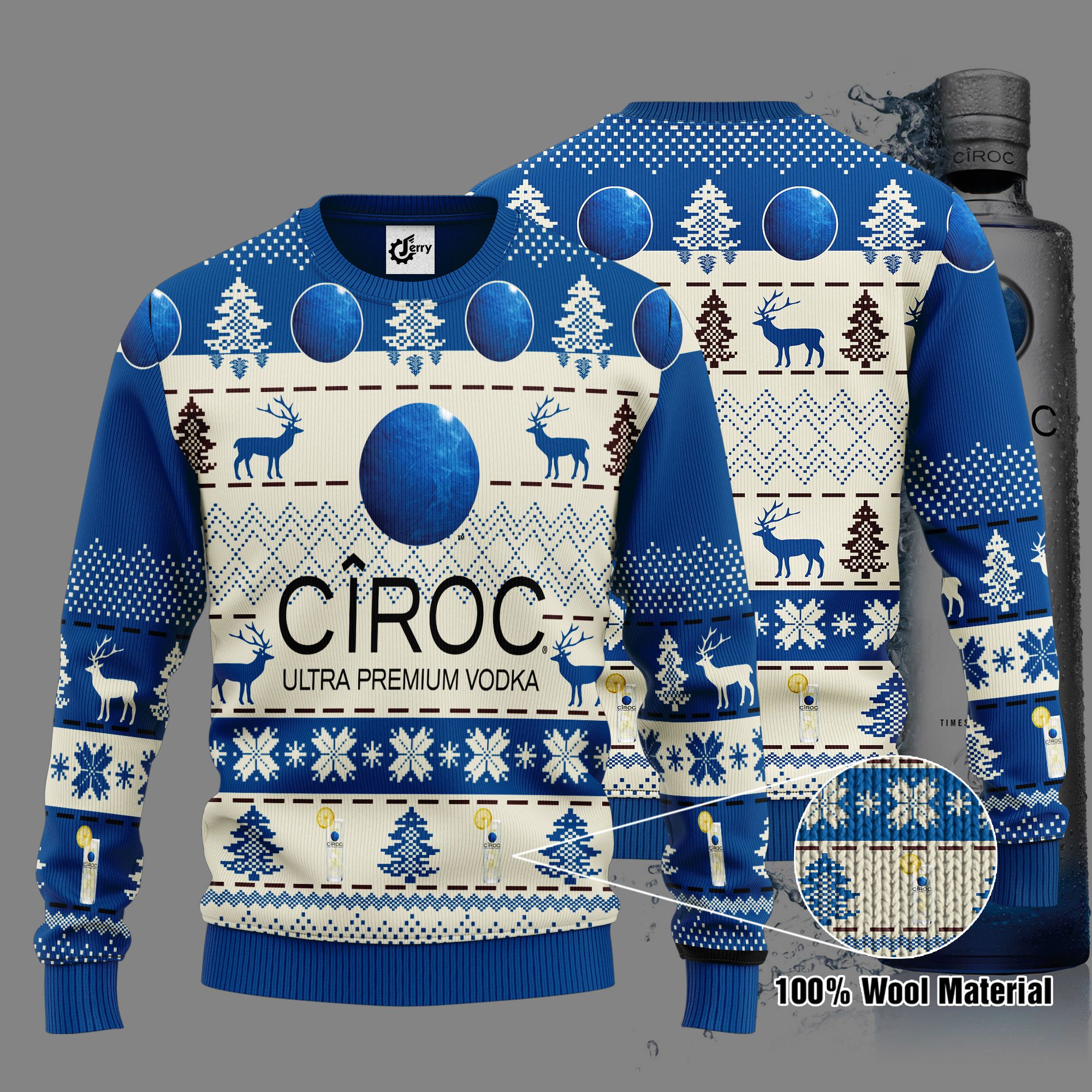 CIROC 3D Print Ugly Christmas Sweater, Hoodie, Zip Hoodie, Bomber Jacket