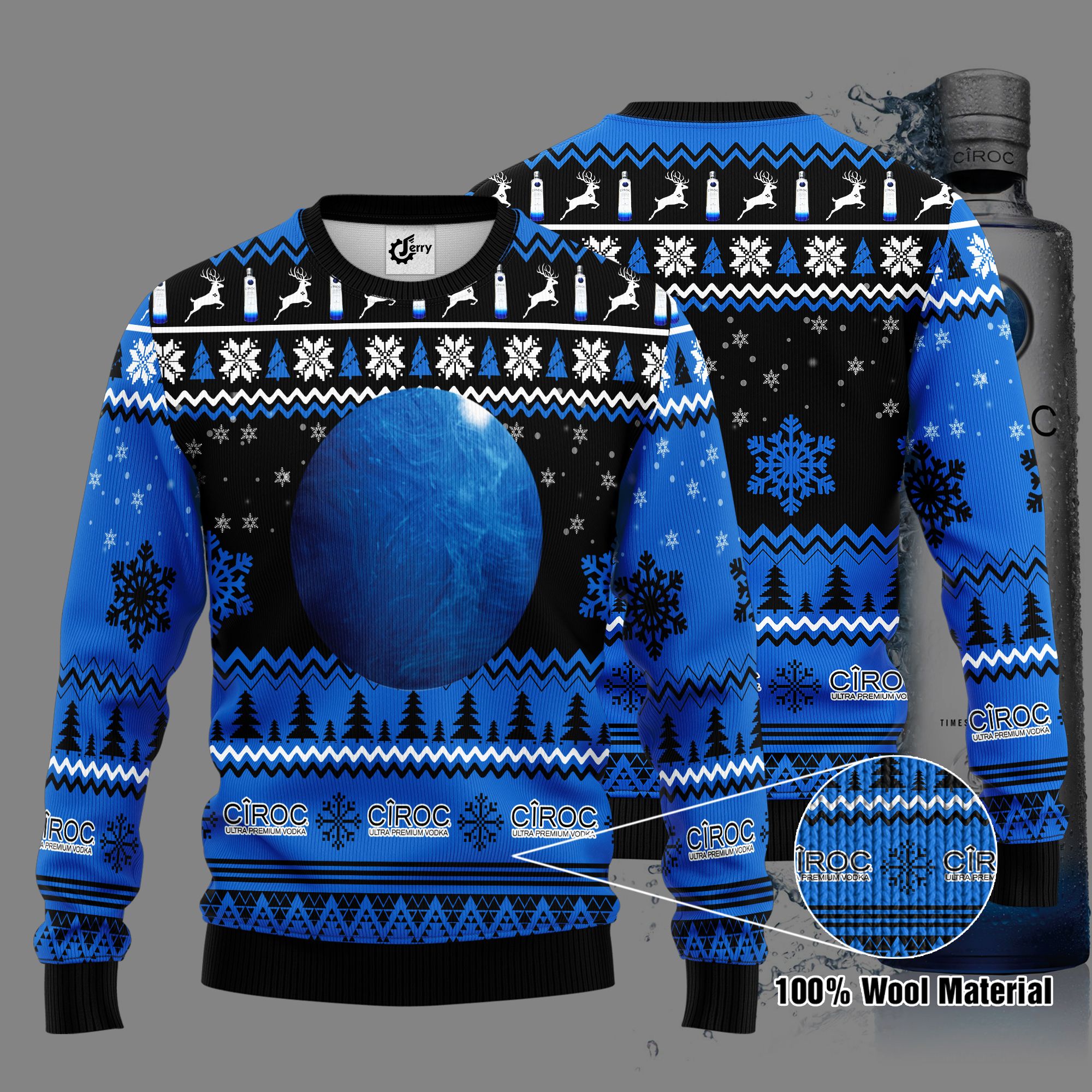 CIROC 3D Print Ugly Christmas Sweater, Hoodie, Zip Hoodie, Bomber Jacket