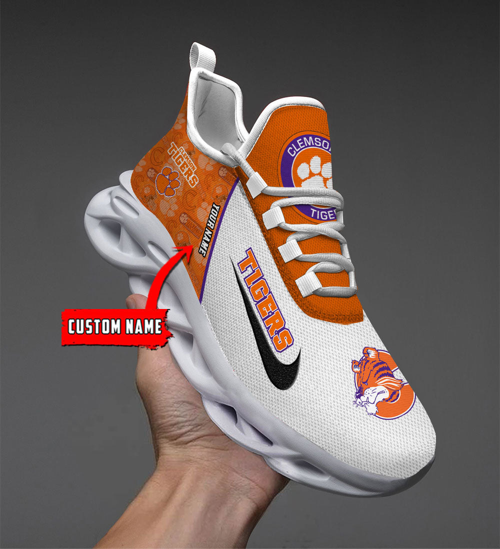 Clemson Tigers Max Soul Shoes Sneakers for Men And Women – MLB Baseball Fan Shoes, Team Sneakers