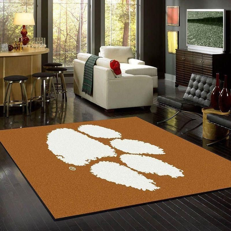 Clemson Tigers Rug 3D Rectangle Area Rug – Full Print Carpet For Living Room & Bedroom Home Decor