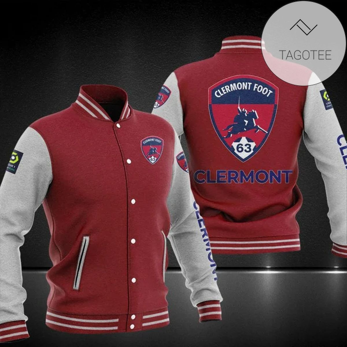 Clermont Foot 63 Varsity Baseball Jacket for Men & Women | Soccer Team Fan Gift