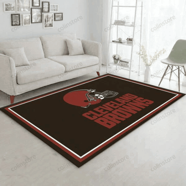 Cleveland Browns Imperial Spirit 3D Rectangle Area Rug – Full Print Carpet For Living Room & Bedroom Home Decor