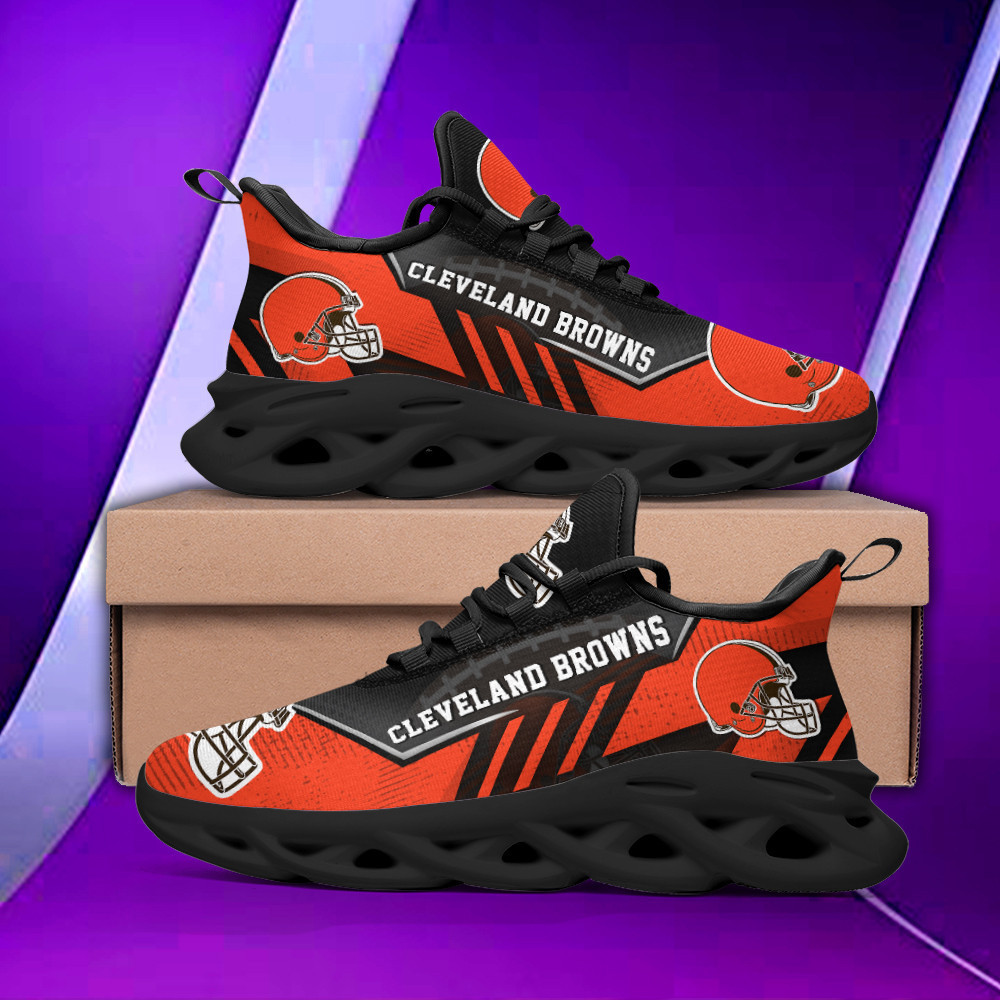 Cleveland Browns Max Soul Shoes Sneakers for Men And Women – NFL Football Fan Shoes, Team Sneakers