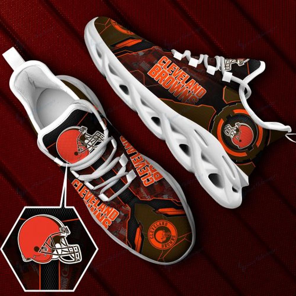 Cleveland Browns Max Soul Shoes Sneakers for Men And Women – NFL Football Fan Shoes, Team Sneakers - Image 4