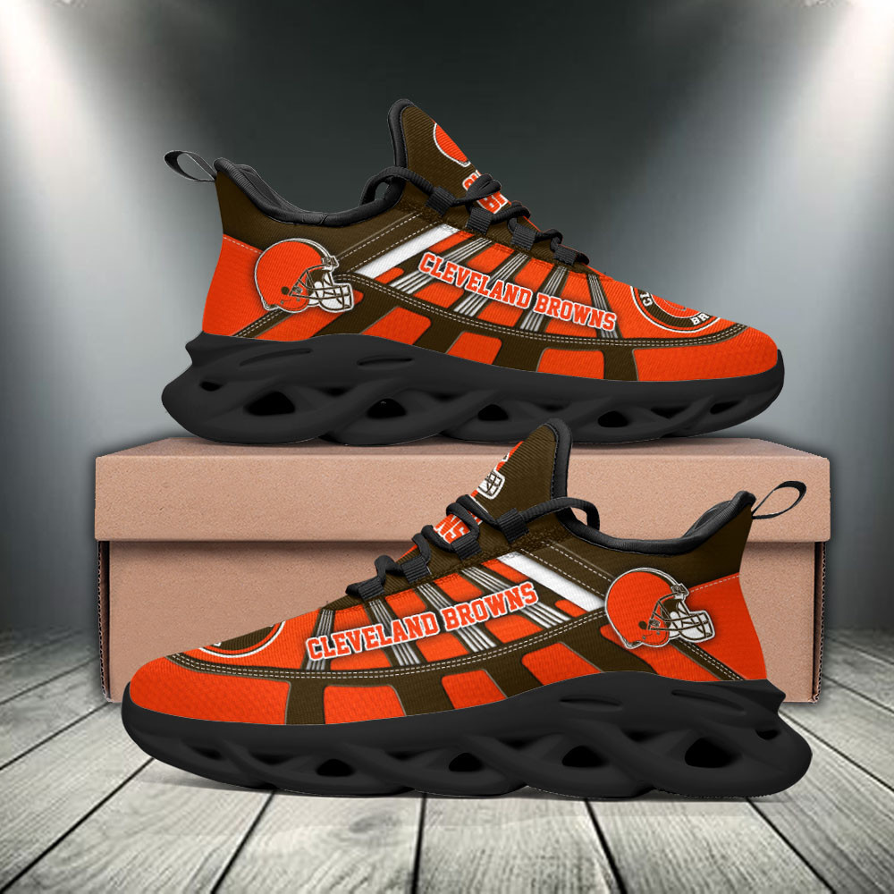 Cleveland Browns Max Soul Shoes Sneakers for Men And Women – NFL Football Fan Shoes, Team Sneakers