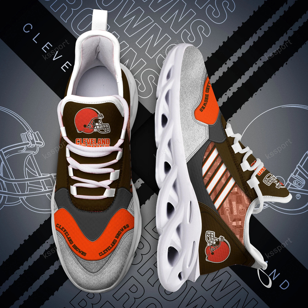 Cleveland Browns Max Soul Shoes Sneakers for Men And Women – NFL Football Fan Shoes, Team Sneakers