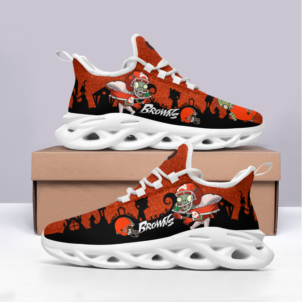 Cleveland Browns Max Soul Shoes Sneakers for Men And Women – NFL Football Fan Shoes, Team Sneakers