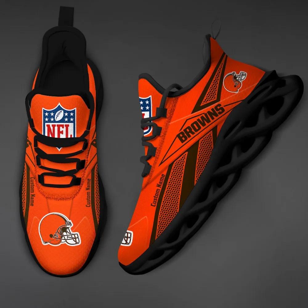 Cleveland Browns Max Soul Shoes Sneakers for Men And Women – NFL Football Fan Shoes, Team Sneakers - Image 4