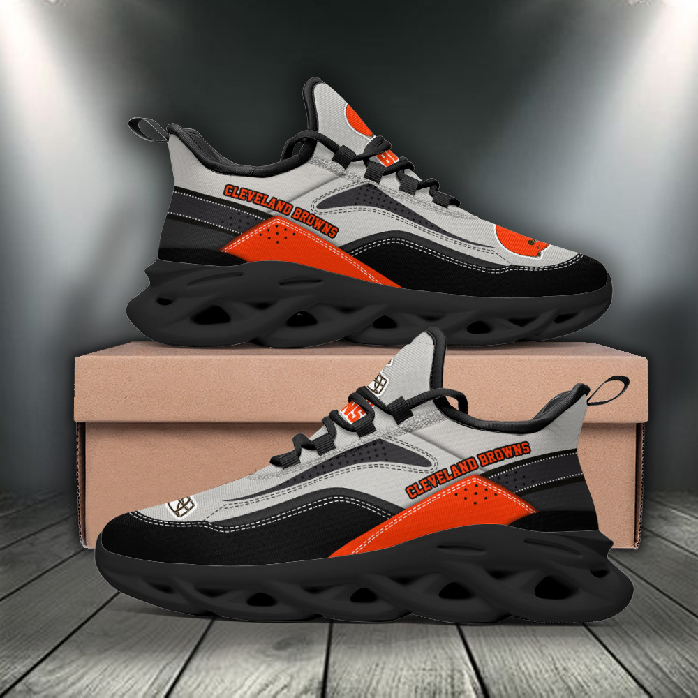 Cleveland Browns Max Soul Shoes Sneakers for Men And Women – NFL Football Fan Shoes, Team Sneakers