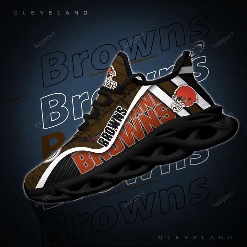 Cleveland Browns Max Soul Shoes Sneakers for Men And Women – NFL Football Fan Shoes, Team Sneakers - Image 4