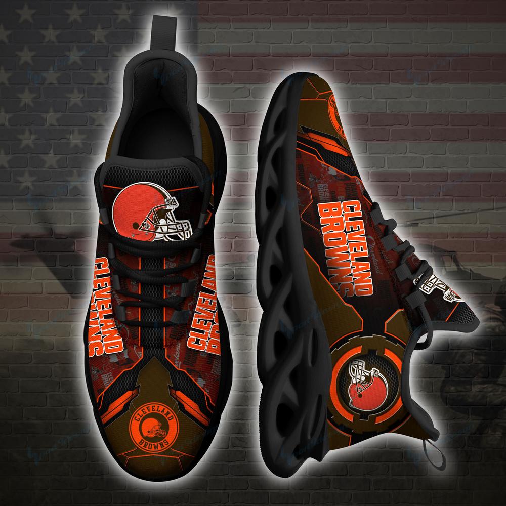 Cleveland Browns Max Soul Shoes Sneakers for Men And Women – NFL Football Fan Shoes, Team Sneakers - Image 3
