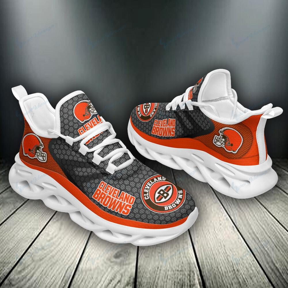 Cleveland Browns Max Soul Shoes Sneakers for Men And Women – NFL Football Fan Shoes, Team Sneakers - Image 3