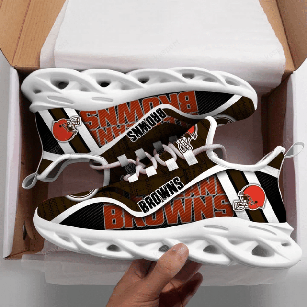 Cleveland Browns Max Soul Shoes Sneakers for Men And Women – NFL Football Fan Shoes, Team Sneakers - Image 3