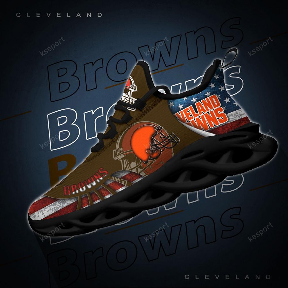 Cleveland Browns Max Soul Shoes Sneakers for Men And Women – NFL Football Fan Shoes, Team Sneakers - Image 4