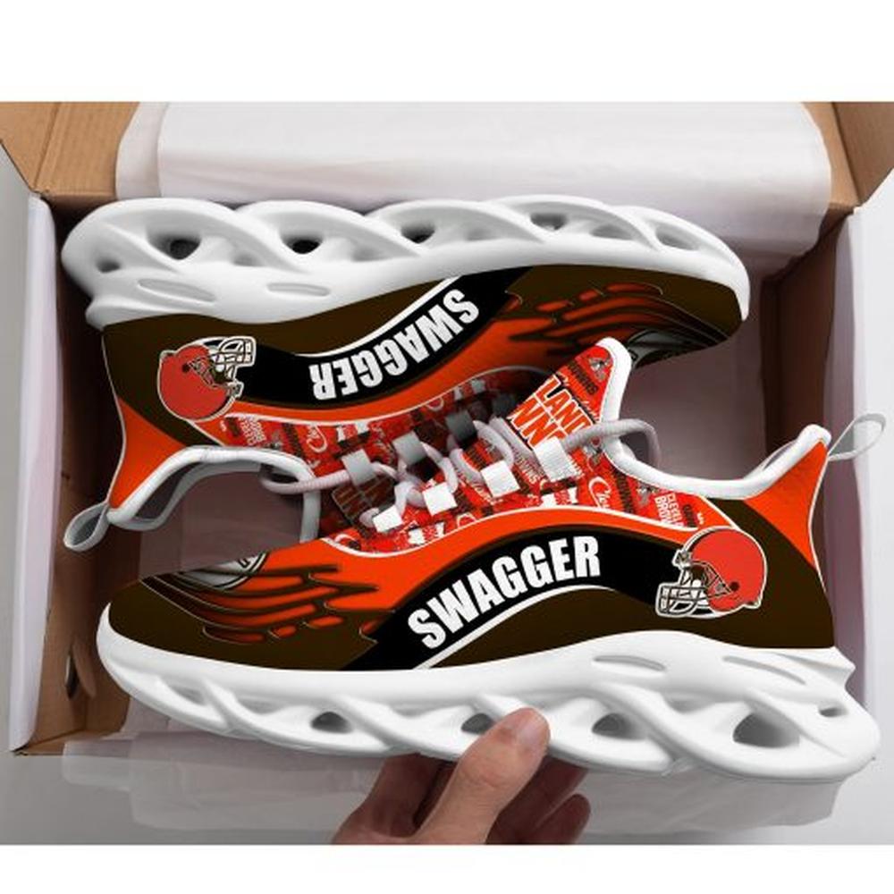 Cleveland Browns Max Soul Shoes Sneakers for Men And Women – NFL Football Fan Shoes, Team Sneakers - Image 5